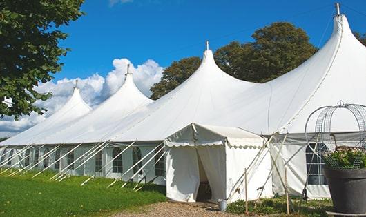 multiple portable toilets for large-scale outdoor events, ensuring availability for all guests in Briny Breezes